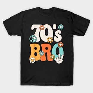 70S Bro Retro Groovy Senior Hippie T-Shirt